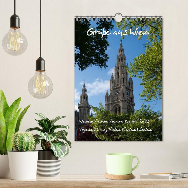 Produktbild: Gr&uuml;sse aus Wien (Wandkalender 2026 DIN A4 hoch), CALVENDO Monatskalender