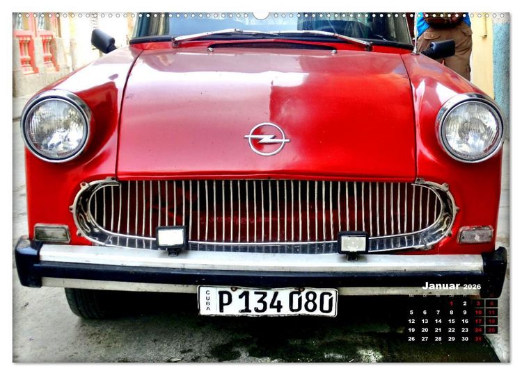 Produktbild: Opel Hits - Deutsche Oldtimer in Kuba (Wandkalender 2026 DIN A2 quer), CALVENDO Monatskalender