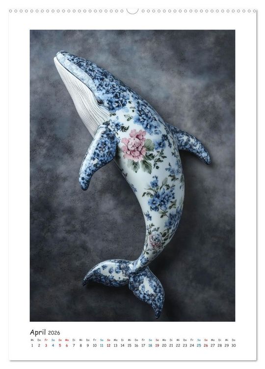 Produktbild: Kunst trifft Natur (hochwertiger Premium Wandkalender 2026 DIN A2 hoch), Kunstdruck in Hochglanz