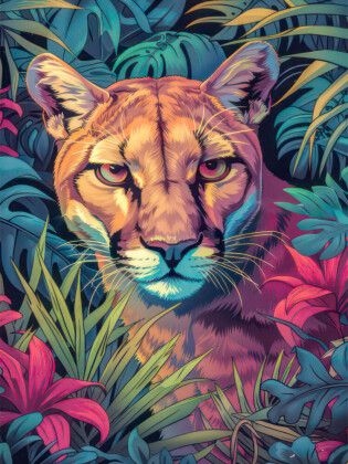 Produktbild: CALVENDO Puzzle Dschungeltiere | 1000 Teile Lege-Gr&ouml;&szlig;e 64x48cm Foto-Puzzle f&uuml;r gl&uuml;ckliche Stunden