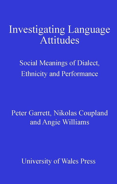 Produktbild: Investigating Language Attitudes