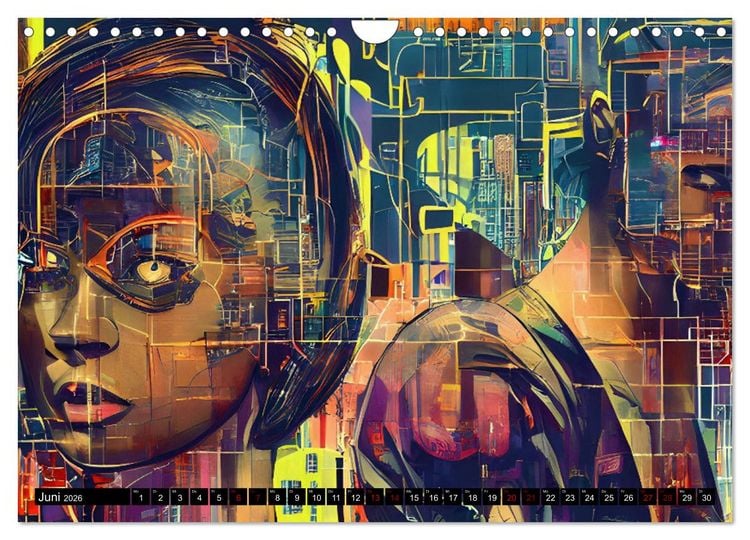 Produktbild: Abstrakt color Art (Wandkalender 2026 DIN A4 quer), CALVENDO Monatskalender
