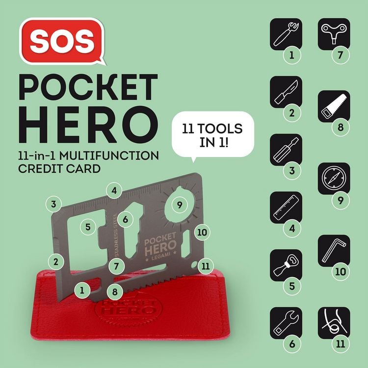 Produktbild: Legami 11-in-1 Multi-Tool - Notfallwerkzeug