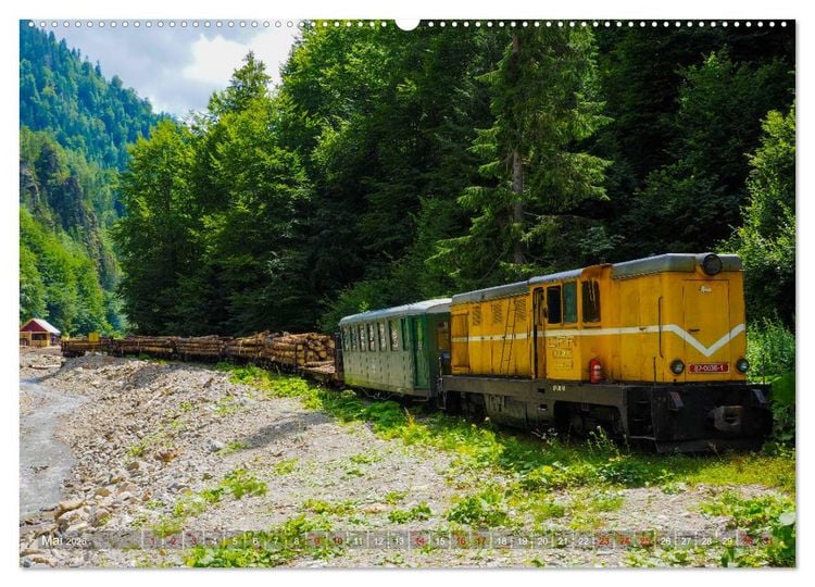 Produktbild: Waldbahnen in Rum&auml;nien - Die letzten Mocanitas (hochwertiger Premium Wandkalender 2026 DIN A2 quer), Kunstdruck in Hochglanz