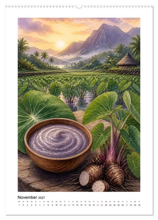Produktbild: Aloha K&uuml;che - Gemalte Gaumenfreuden (hochwertiger Premium Wandkalender 2027 DIN A2 hoch), Kunstdruck in Hochglanz
