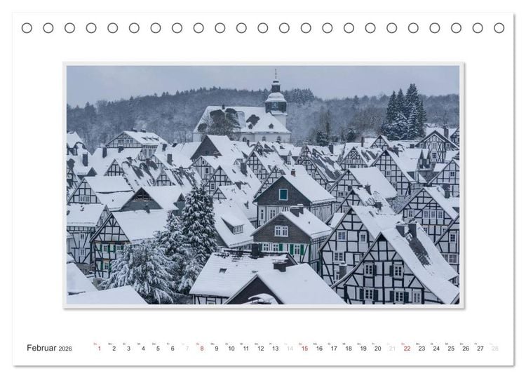Produktbild: Emotionale Momente: Freudenberg &ndash; Ansichten einer Stadt. (Tischkalender 2026 DIN A5 quer), CALVENDO Monatskalender