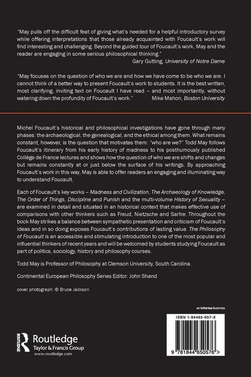 Produktbild: The Philosophy of Foucault