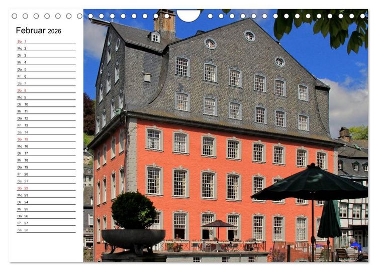 Produktbild: Eine Perle in der Eifel - Monschau (Wandkalender 2026 DIN A4 quer), CALVENDO Monatskalender