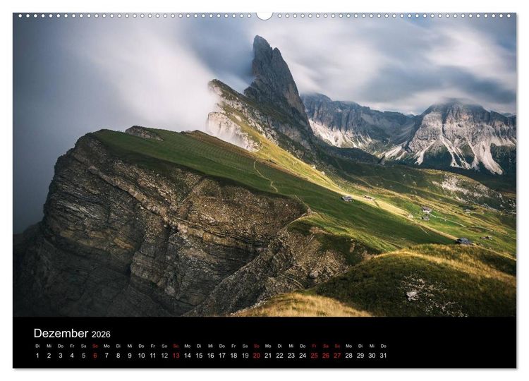 Produktbild: Von Venetien nach S&uuml;dtirol (Wandkalender 2026 DIN A2 quer), CALVENDO Monatskalender