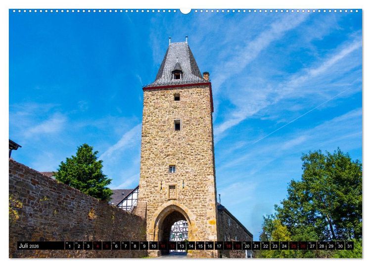 Produktbild: Blankenberg Burg und Stadt (Wandkalender 2026 DIN A2 quer), CALVENDO Monatskalender