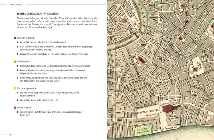 Produktbild: R&auml;tselbuch der Landkarten