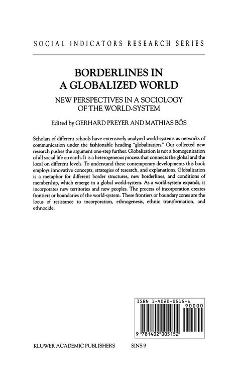 Produktbild: Borderlines in a Globalized World