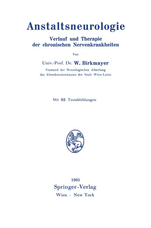 Produktbild: Anstaltsneurologie