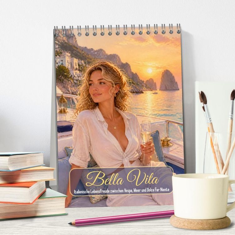 Produktbild: Bella Vita (Tischkalender 2027 DIN A5 hoch), CALVENDO Monatskalender