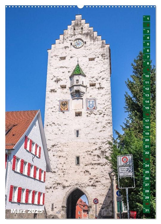 Produktbild: Ravensburg, Stadt der T&uuml;rme (Wandkalender 2025 DIN A2 hoch), CALVENDO Monatskalender