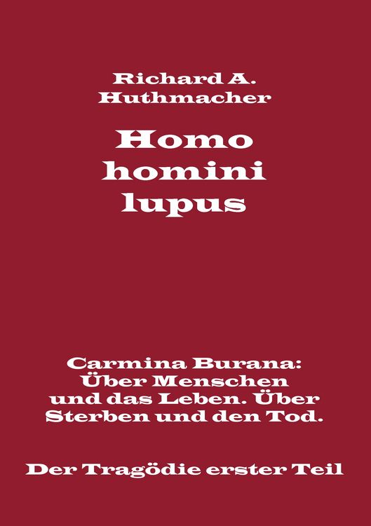Produktbild: Homo homini lupus. Der Trag&ouml;die erster Teil