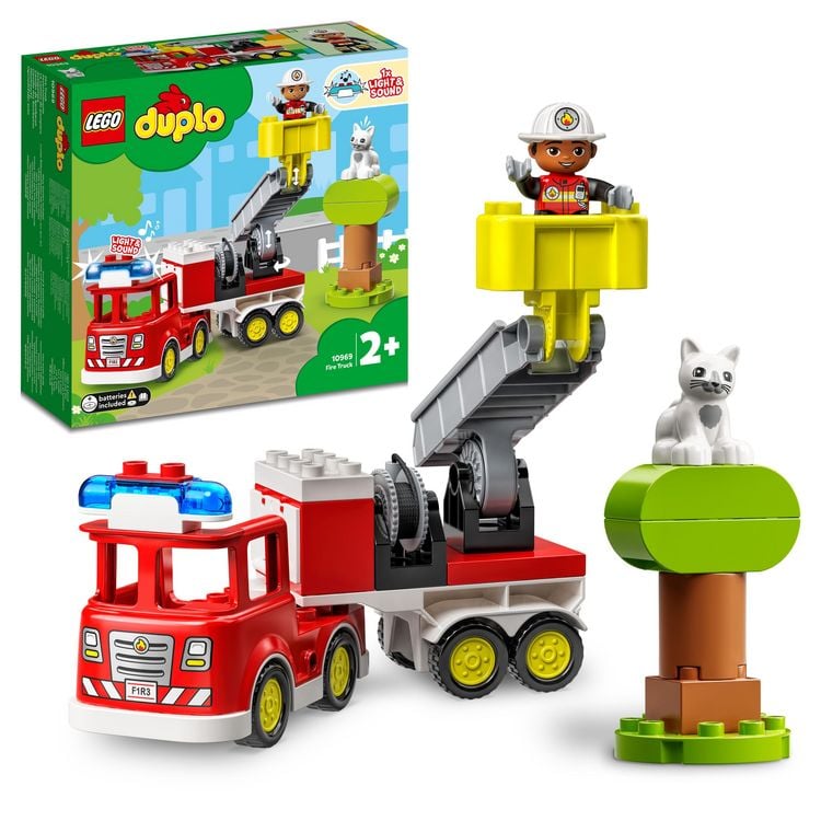 Bild vom Artikel LEGO DUPLO Feuerwehrauto, Motorikspielzeug für Kleinkinder ab 2 Jahren vom Autor 