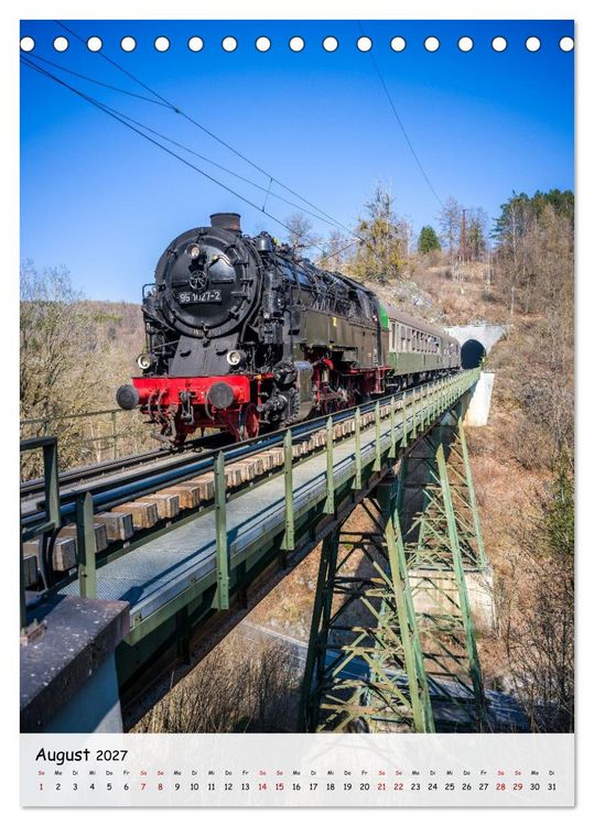 Produktbild: Mit der Dampflok durch den Harz (Tischkalender 2027 DIN A5 hoch), CALVENDO Monatskalender