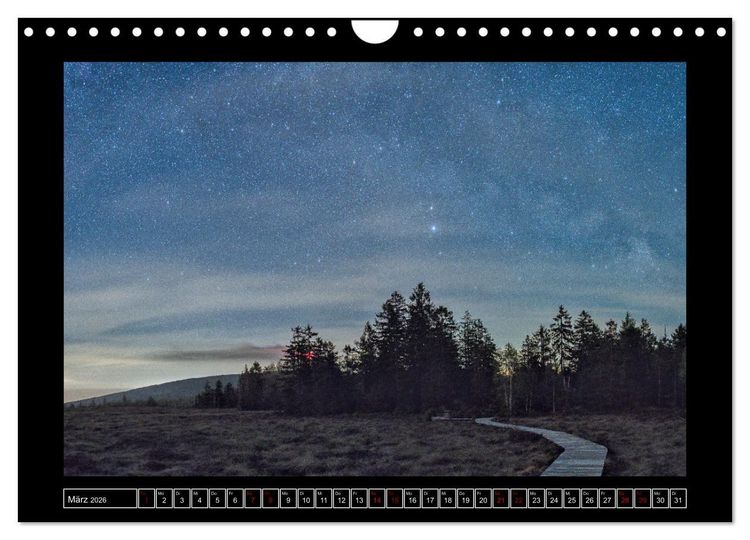 Produktbild: Astro-Kalender - Deep Sky und Landschaften (Wandkalender 2026 DIN A4 quer), CALVENDO Monatskalender