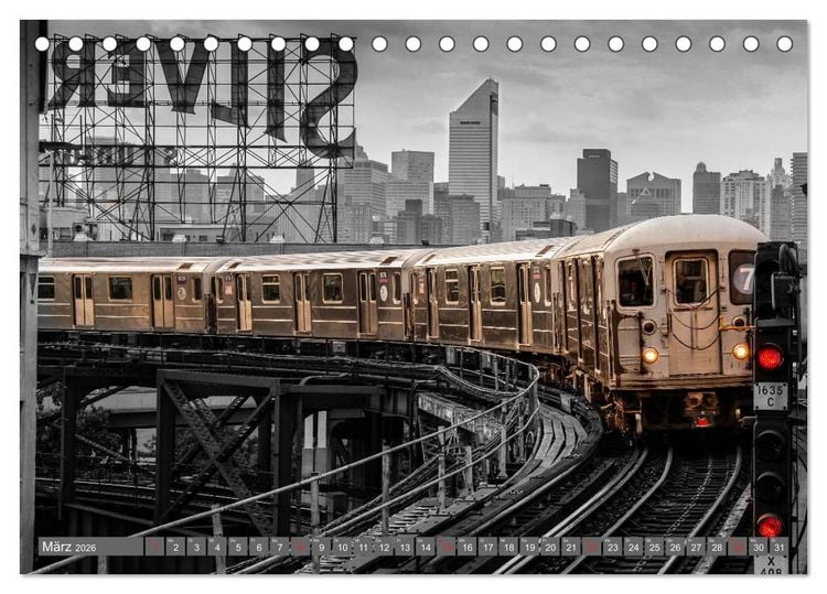 Produktbild: New York City - Color Glam Edition (Tischkalender 2026 DIN A5 quer), CALVENDO Monatskalender