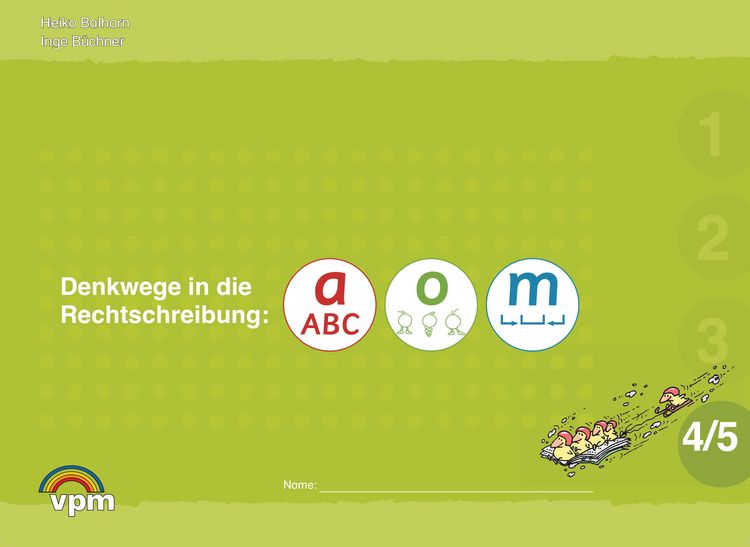 Produktbild: Denkwege in die Rechtschreibung: a-o-m 4/5