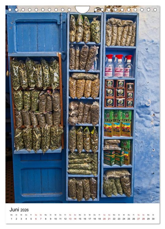 Produktbild: Marokko - Chefchaouen (Wandkalender 2026 DIN A4 hoch), CALVENDO Monatskalender