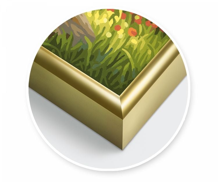 Produktbild: MNZ - 2 x Alurahmen Gold 24 x 30 cm