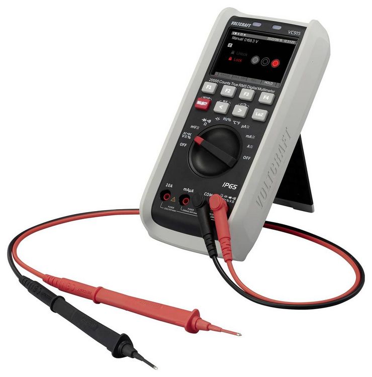 Produktbild: VOLTCRAFT VC915 Industrie-Multimeter TRMS LoZ CAT III 1000 V, CAT IV 1000 V Bluetooth&reg; integrierte Magnethalterung transflektives Display