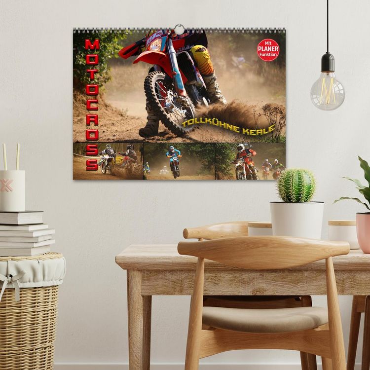 Produktbild: Motocross - tollk&uuml;hne Kerle (Wandkalender 2026 DIN A3 quer), CALVENDO Monatskalender