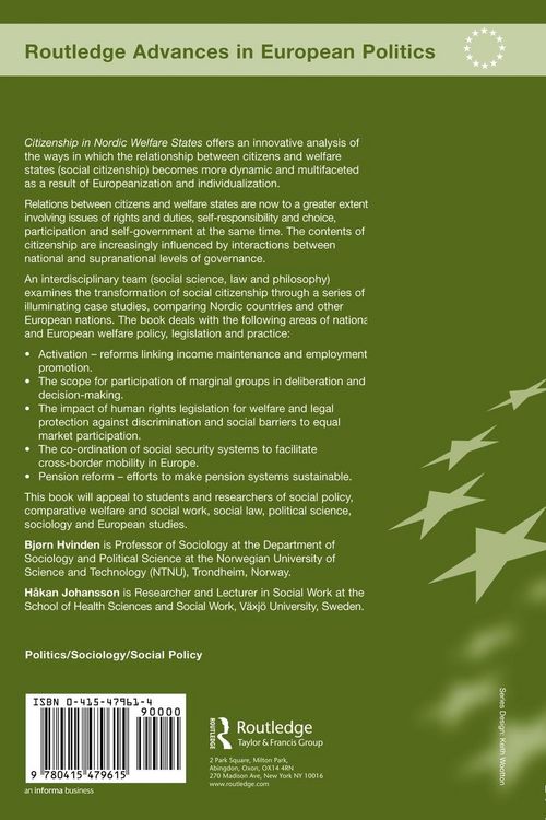 Produktbild: Citizenship in Nordic Welfare States