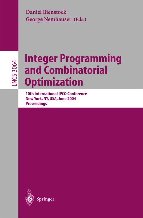 Produktbild: Integer Programming and Combinatorial Optimization