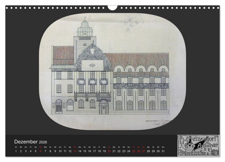 Produktbild: Lebensr&auml;ume um 1900 (Wandkalender 2026 DIN A3 quer), CALVENDO Monatskalender