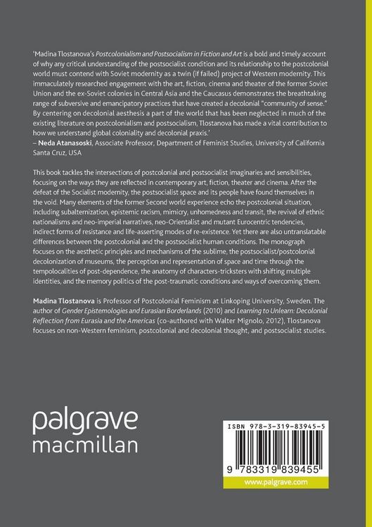 Produktbild: Postcolonialism and Postsocialism in Fiction and Art
