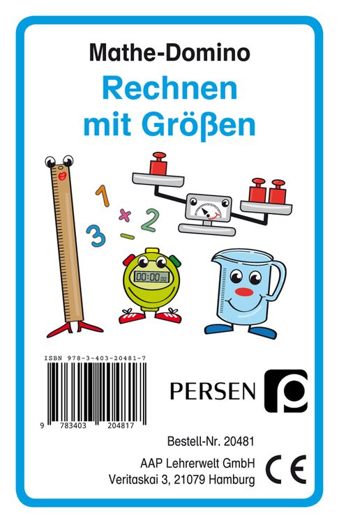 Produktbild: Mathe-Domino: Rechnen mit Gr&ouml;&szlig;en