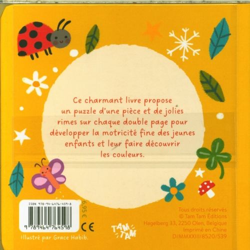 Produktbild: Les couleurs : mon livre-puzzle d'une pi&egrave;ce