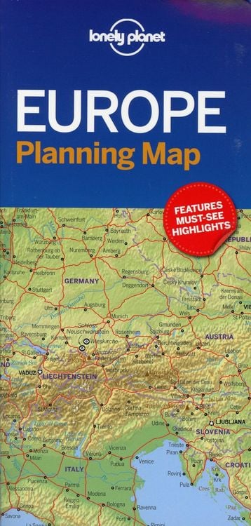 Produktbild: Lonely Planet Europe Planning Map