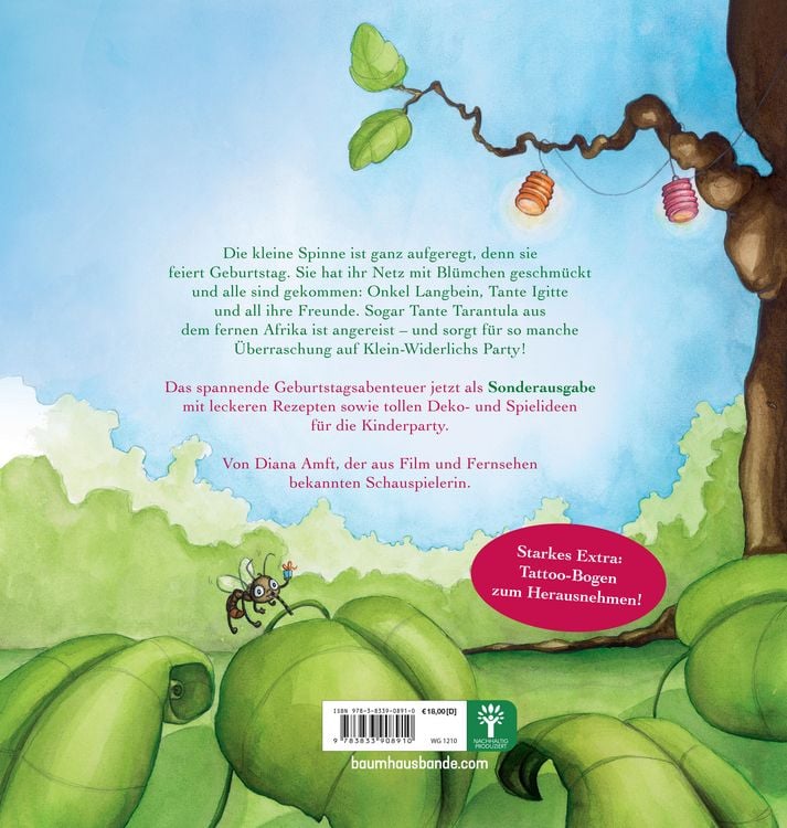 Produktbild: Die kleine Spinne Widerlich &ndash; Der Geburtstagsbesuch &ndash; Sonderausgabe mit tollen Ideen f&uuml;r die Kinderparty