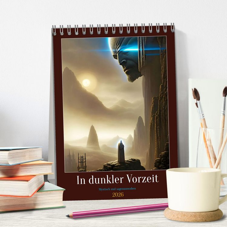 Produktbild: In dunkler Vorzeit - Mystisch und sagenumwoben (Tischkalender 2026 DIN A5 hoch), CALVENDO Monatskalender