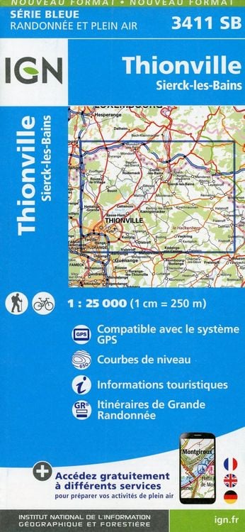 Produktbild: Thionville Sierck-les-Bains 1:25 000