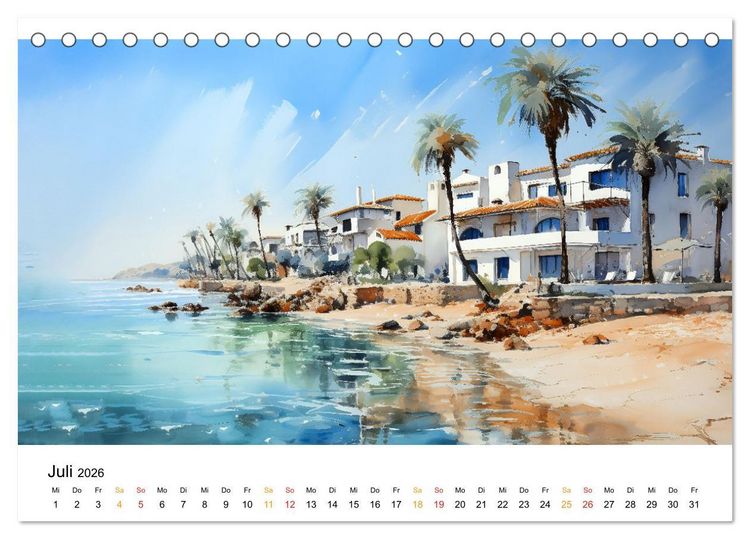 Produktbild: Mallorca mein Traum (Tischkalender 2026 DIN A5 quer), CALVENDO Monatskalender