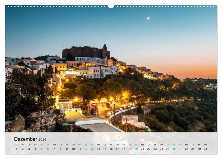 Produktbild: Patmos - Die heilige Insel (Wandkalender 2026 DIN A2 quer), CALVENDO Monatskalender