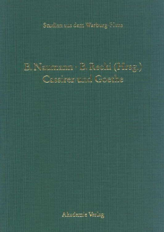 Produktbild: Cassirer und Goethe