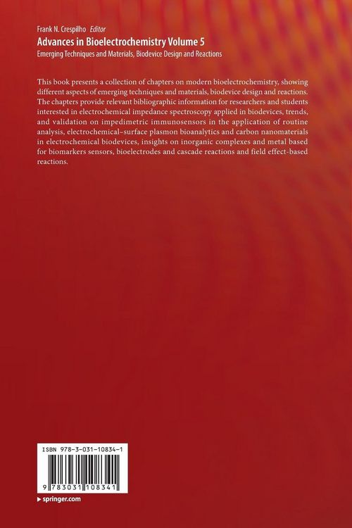 Produktbild: Advances in Bioelectrochemistry Volume 5