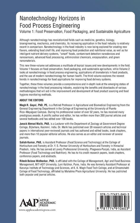 Produktbild: Nanotechnology Horizons in Food Process Engineering