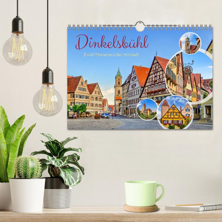 Produktbild: Dinkelsb&uuml;hl - Zw&ouml;lf Momente in der Altstadt (Wandkalender 2027 DIN A4 quer), CALVENDO Monatskalender