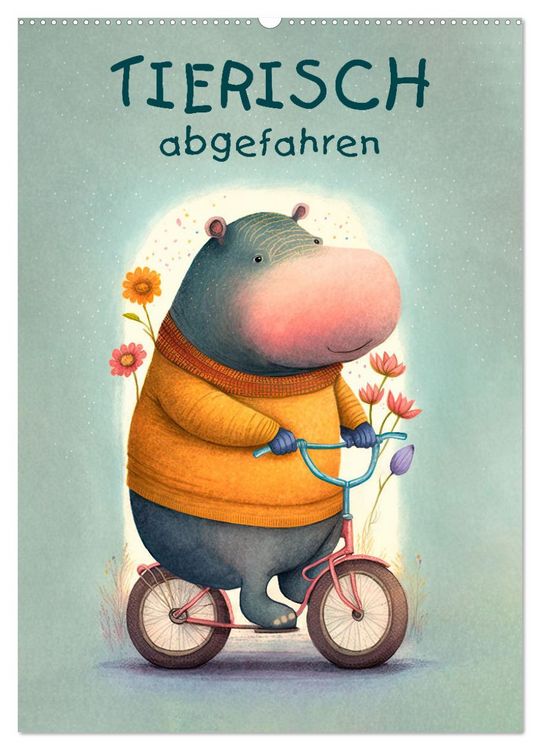 Produktbild: Tierisch abgefahren (Wandkalender 2026 DIN A2 hoch), CALVENDO Monatskalender