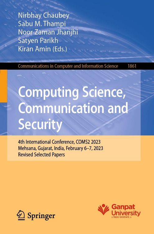 Produktbild: Computing Science, Communication and Security