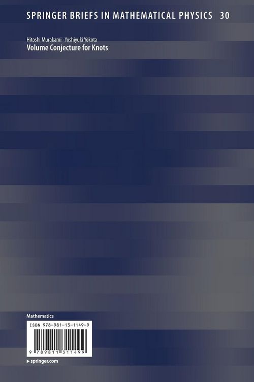 Produktbild: Volume Conjecture for Knots