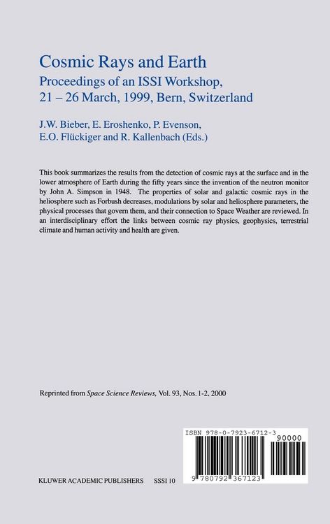 Produktbild: Cosmic Rays and Earth