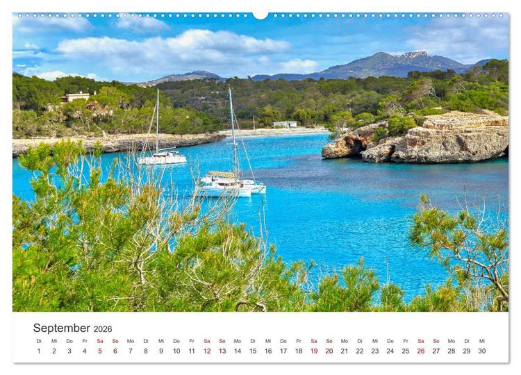 Produktbild: Mallorca Traumhafte Insel (Wandkalender 2026 DIN A2 quer), CALVENDO Monatskalender